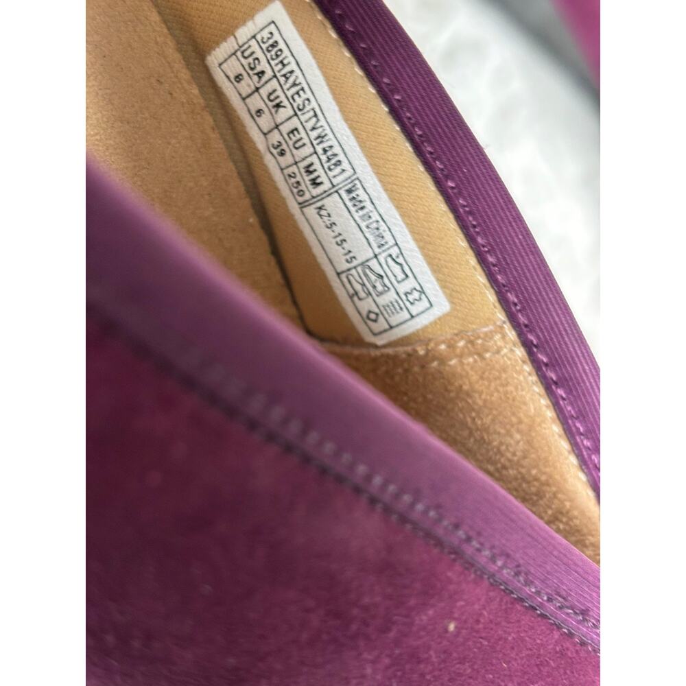 Vionic Burgundy Floral Suede Flats - Picture 5 of 8